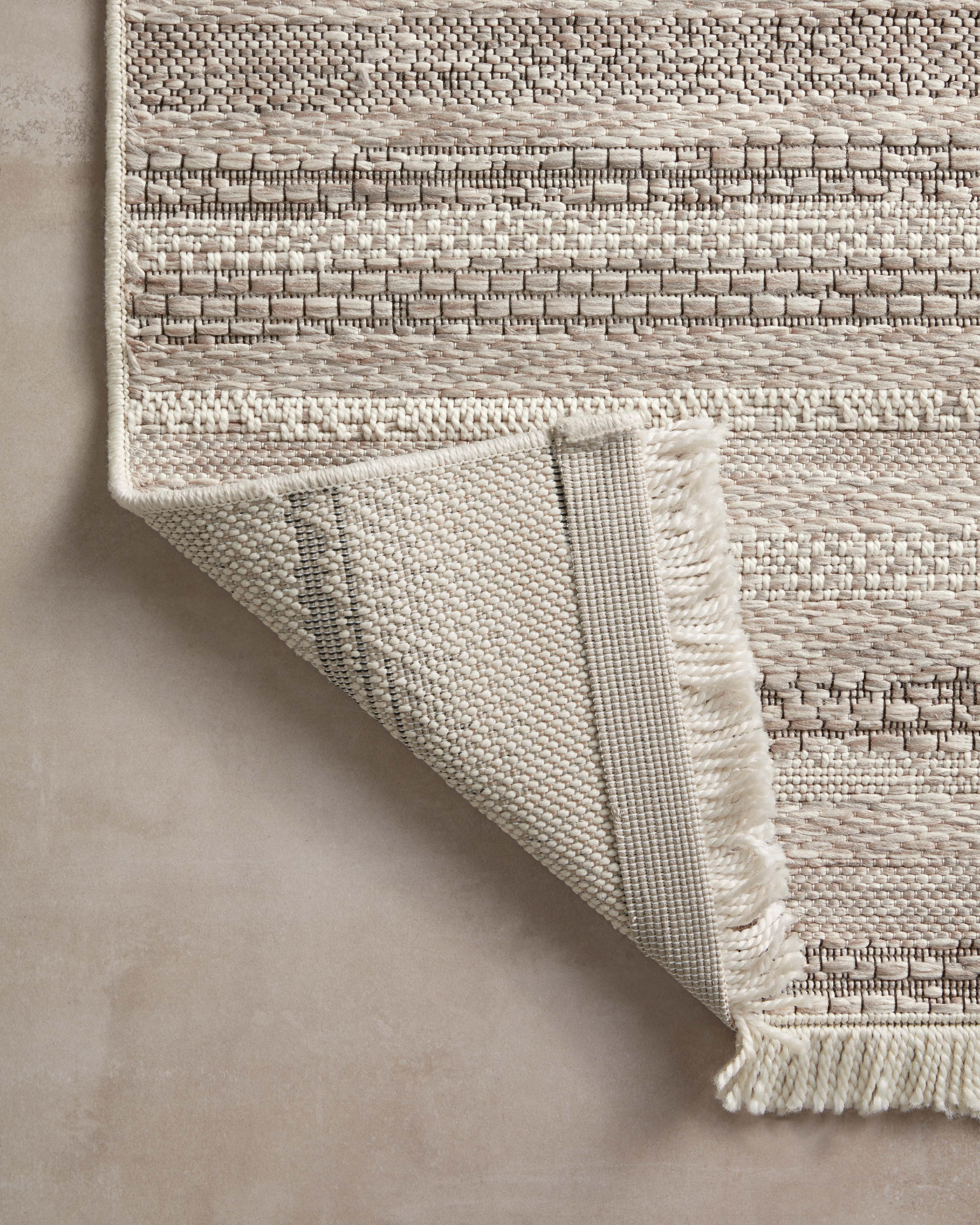 Amber Lewis x Loloi Malibu Ivory / Dove Rug No. 02 5-Rugs - indoor/outdoor Loloi