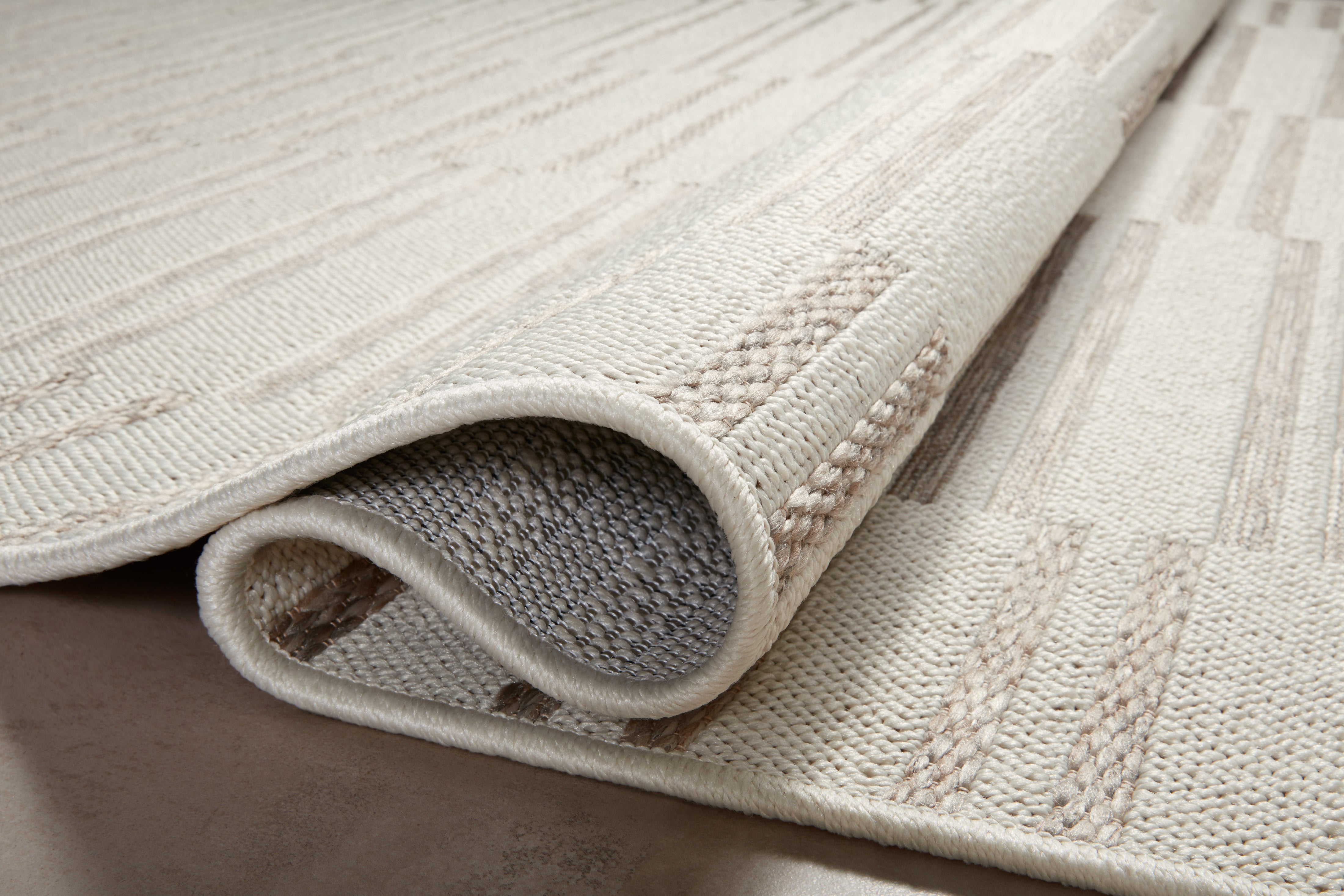 Amber Lewis x Loloi Malibu Ivory / Dove Rug No. 03 5-Rugs - indoor/outdoor Loloi