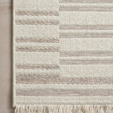 Amber Lewis x Loloi Malibu Ivory / Dove Rug No. 03 5-Rugs - indoor/outdoor Loloi