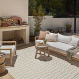Amber Lewis x Loloi Malibu Ivory / Dove Rug No. 03 5-Rugs - indoor/outdoor Loloi