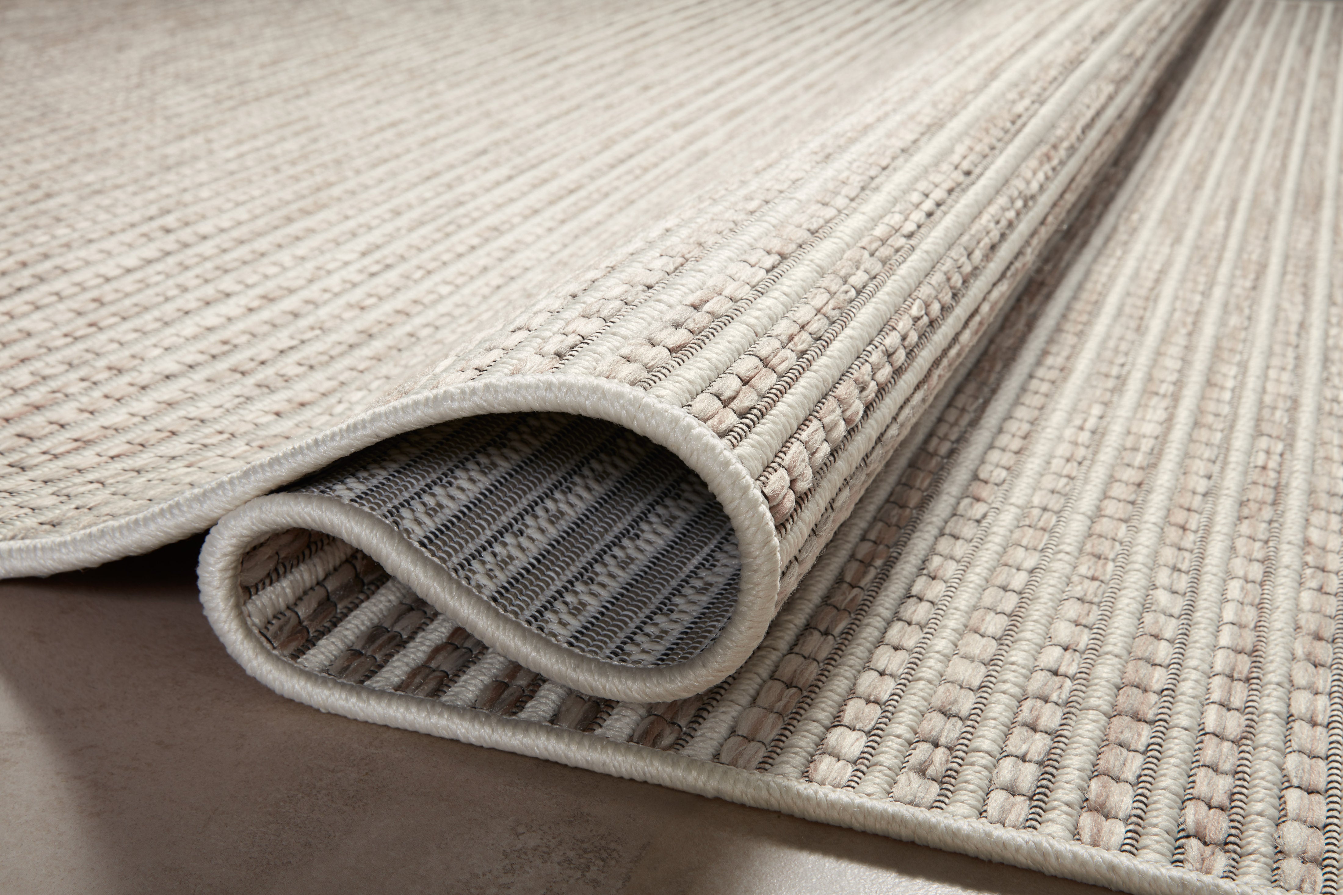 Amber Lewis x Loloi Malibu Ivory / Dove Rug No. 04 5-Rugs - indoor/outdoor Loloi