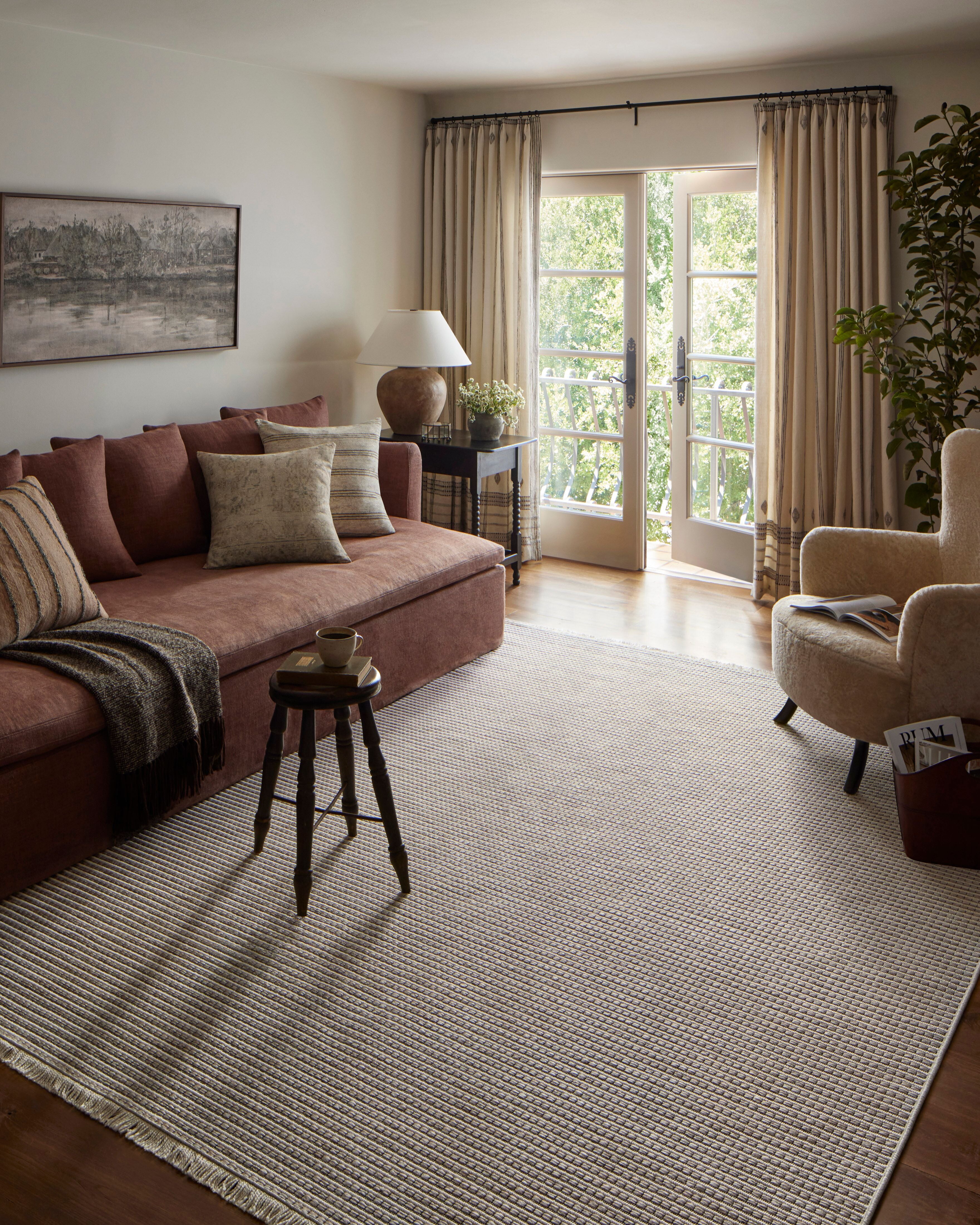 Amber Lewis x Loloi Malibu Ivory / Dove Rug No. 04 5-Rugs - indoor/outdoor Loloi