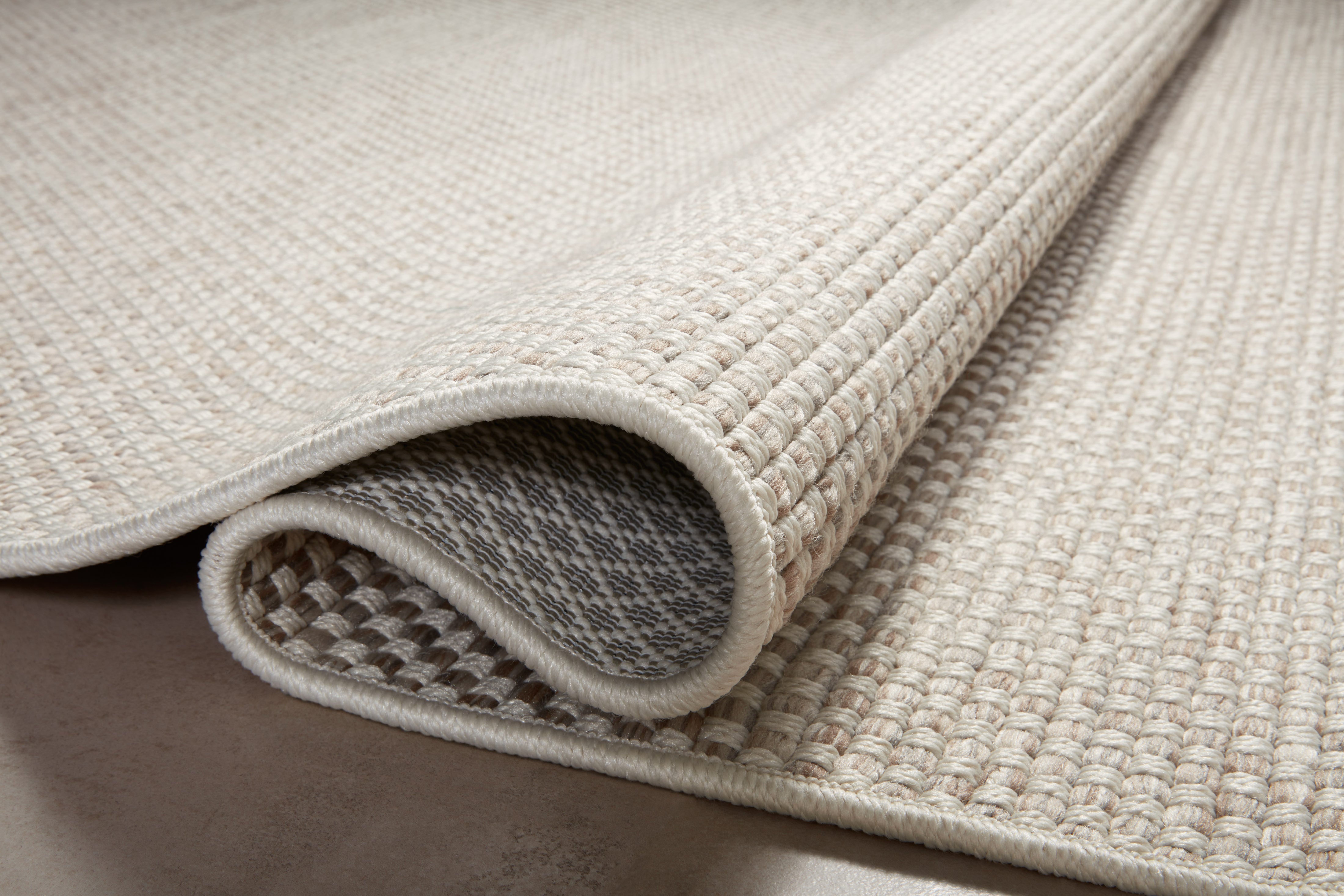 Amber Lewis x Loloi Malibu Ivory / Dove Rug No. 05 5-Rugs - indoor/outdoor Loloi