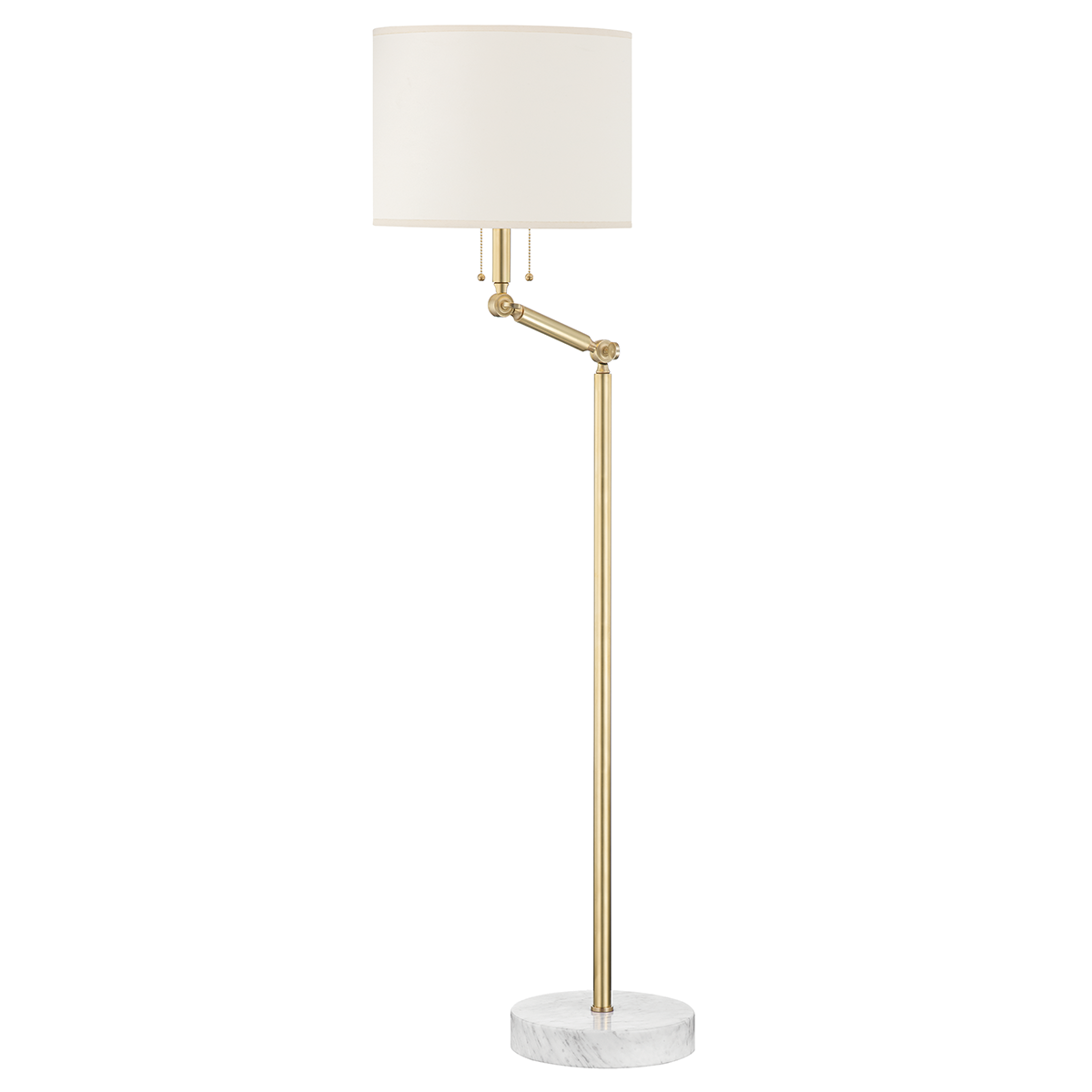 Essex Floor Lamp - by Mark D. Sikes LIGHTING - floor lamp Hudson Valley Lighting Aged Brass