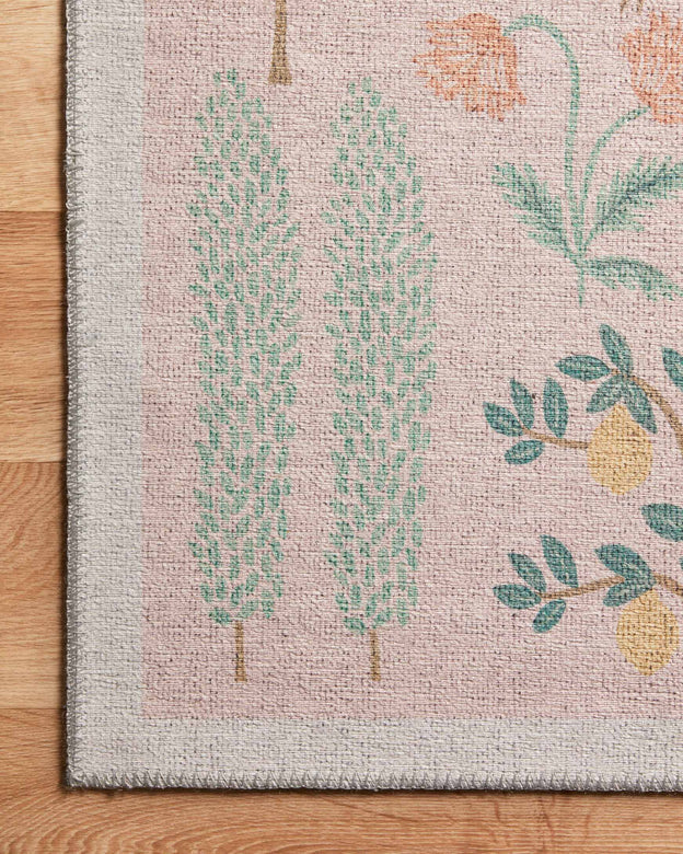 Rifle Paper Co. X Loloi/ Menagerie Les Fauves Blush Rug 2 - RUGS - patterned Loloi