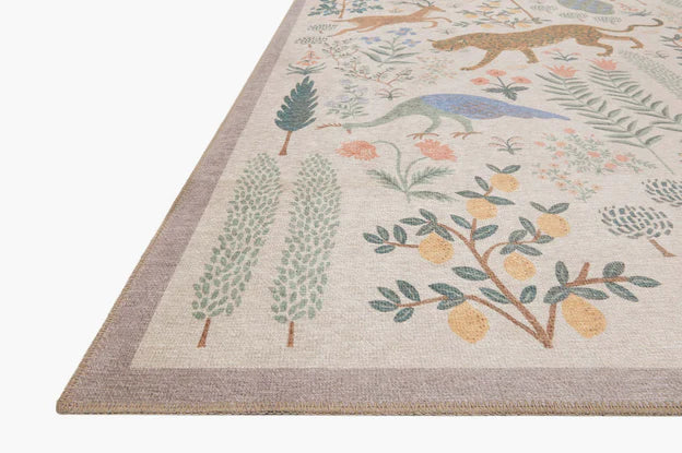 Rifle Paper Co. X Loloi/ Menagerie Les Fauves Cream Rug 3 - RUGS - patterned Loloi