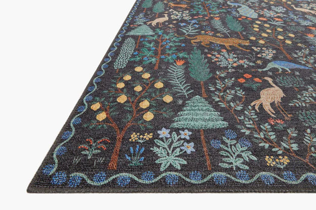 Rifle Paper Co. X Loloi/ Menagerie Forest Black Rug 3 - RUGS - patterned Loloi