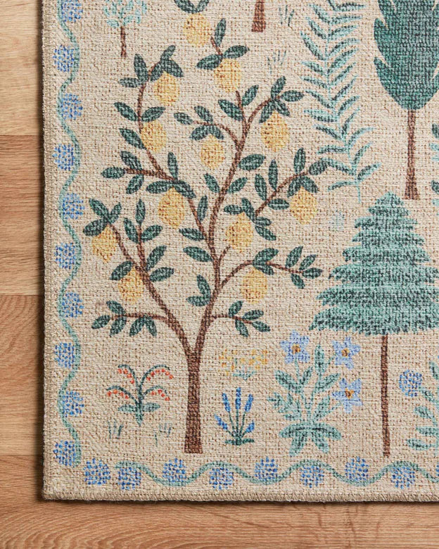 Rifle Paper Co. X Loloi/ Menagerie Forest Cream 3 - RUGS - patterned Loloi