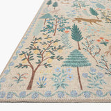 Rifle Paper Co. X Loloi/ Menagerie Forest Cream 3 - RUGS - patterned Loloi