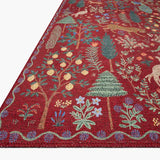 Rifle Paper Co. X Loloi/ Menagerie Forest Crimson Rug 3 - RUGS - patterned Loloi
