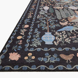 Rifle Paper Co. X Loloi/ Menagerie Camont Black Rug 3 - RUGS - patterned Loloi