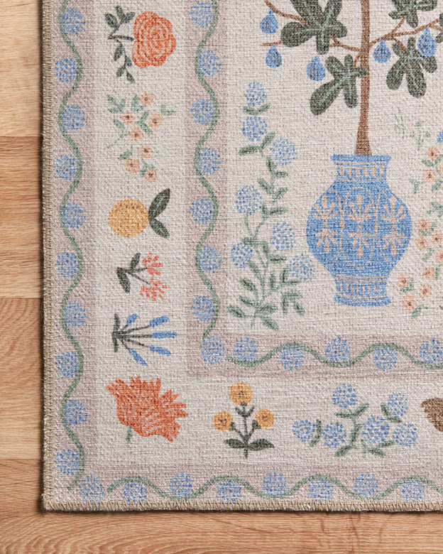 Rifle Paper Co. X Loloi/ Menagerie Camont Cream Rug 3 - RUGS - patterned Loloi