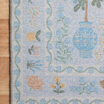 Rifle Paper Co. X Loloi/ Menagerie Camont Lt. Blue Rug 3 - RUGS - patterned Loloi