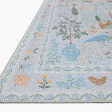 Rifle Paper Co. X Loloi/ Menagerie Camont Lt. Blue Rug 3 - RUGS - patterned Loloi