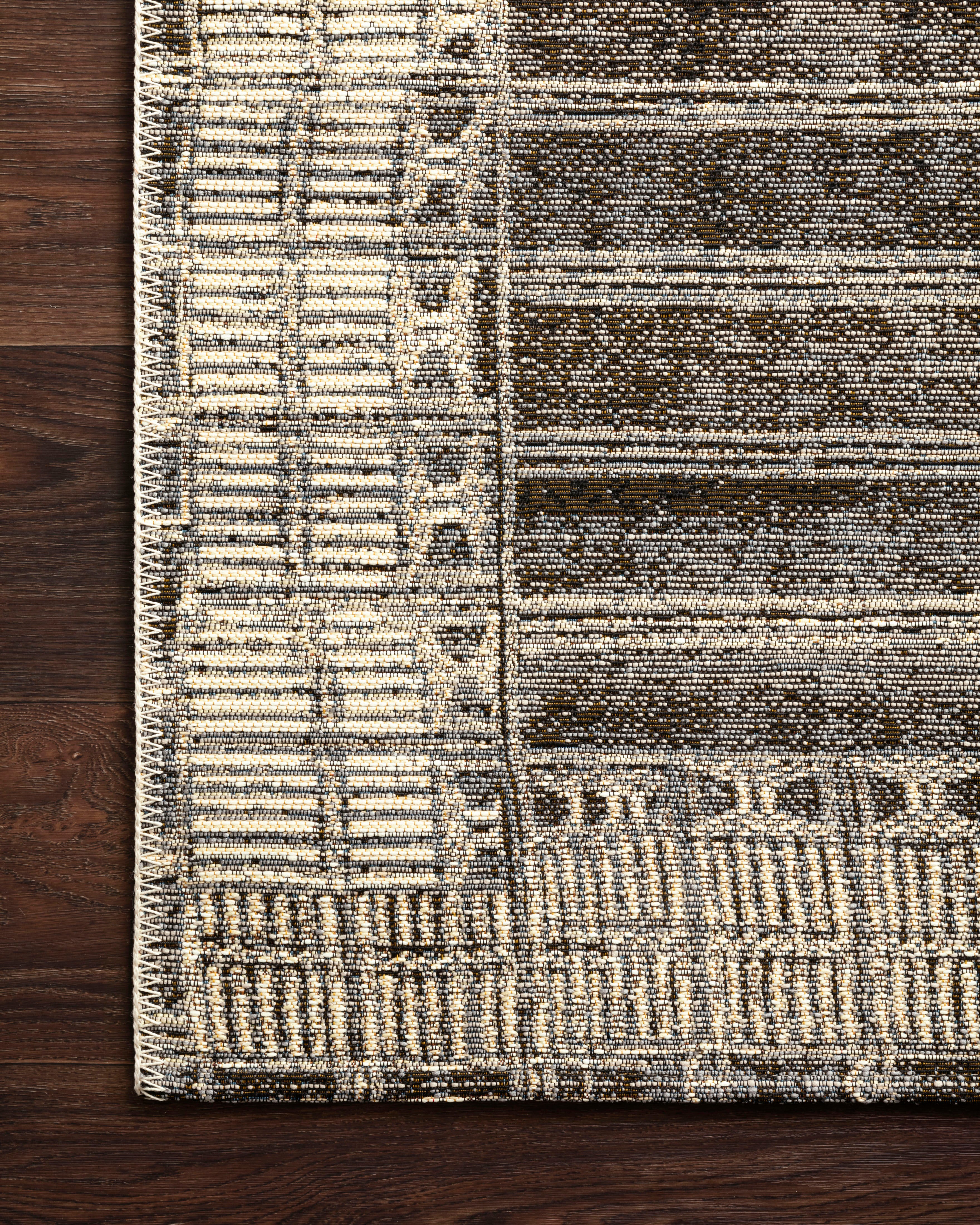 Loloi Mika Charcoal / Ivory Outdoor Rug 5-Rugs - indoor/outdoor Loloi