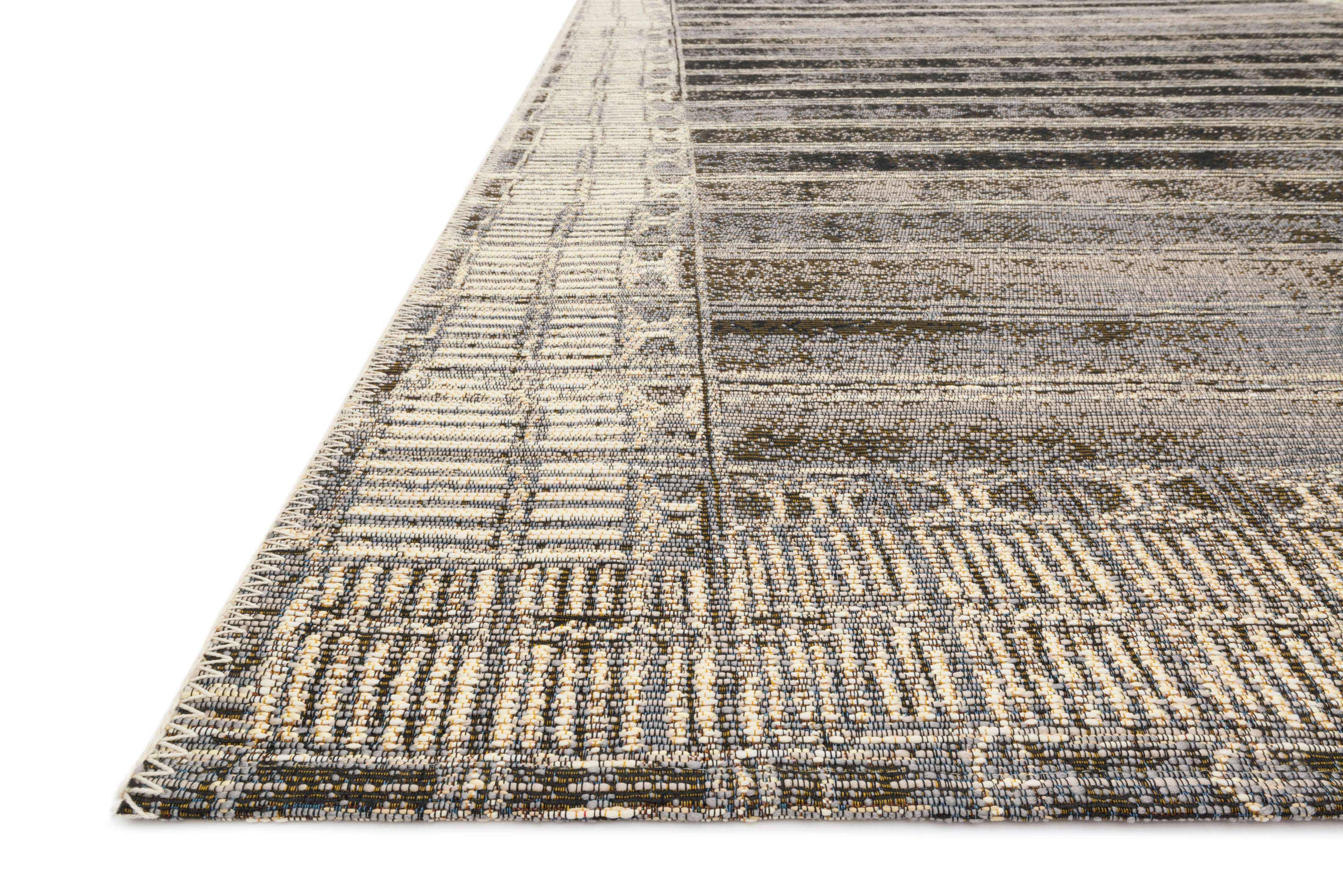 Loloi Mika Charcoal / Ivory Outdoor Rug 5-Rugs - indoor/outdoor Loloi
