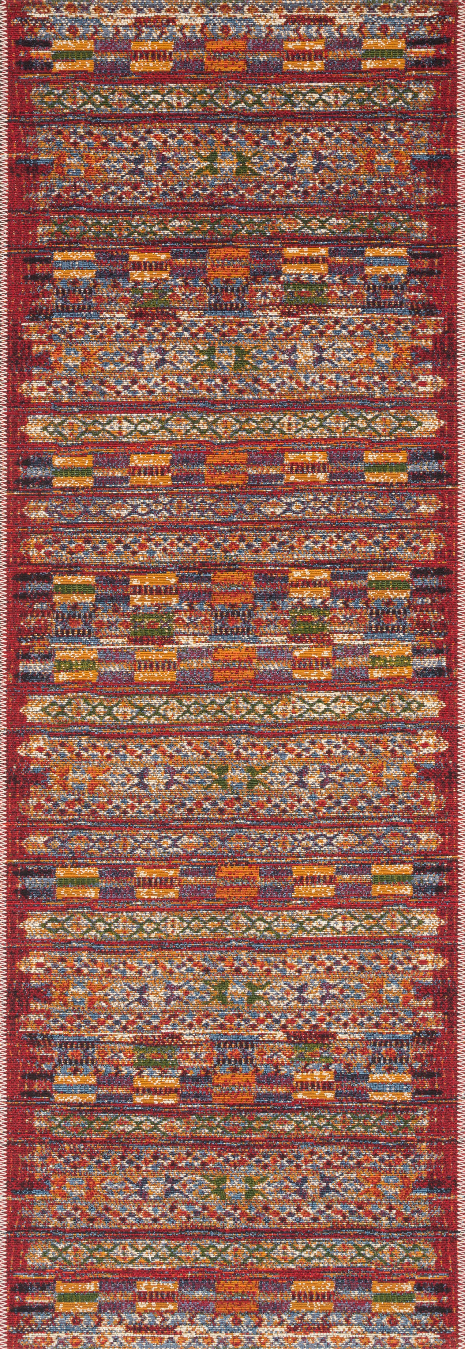 Loloi Mika Red / Multi Rug 5-Rugs - indoor/outdoor Loloi