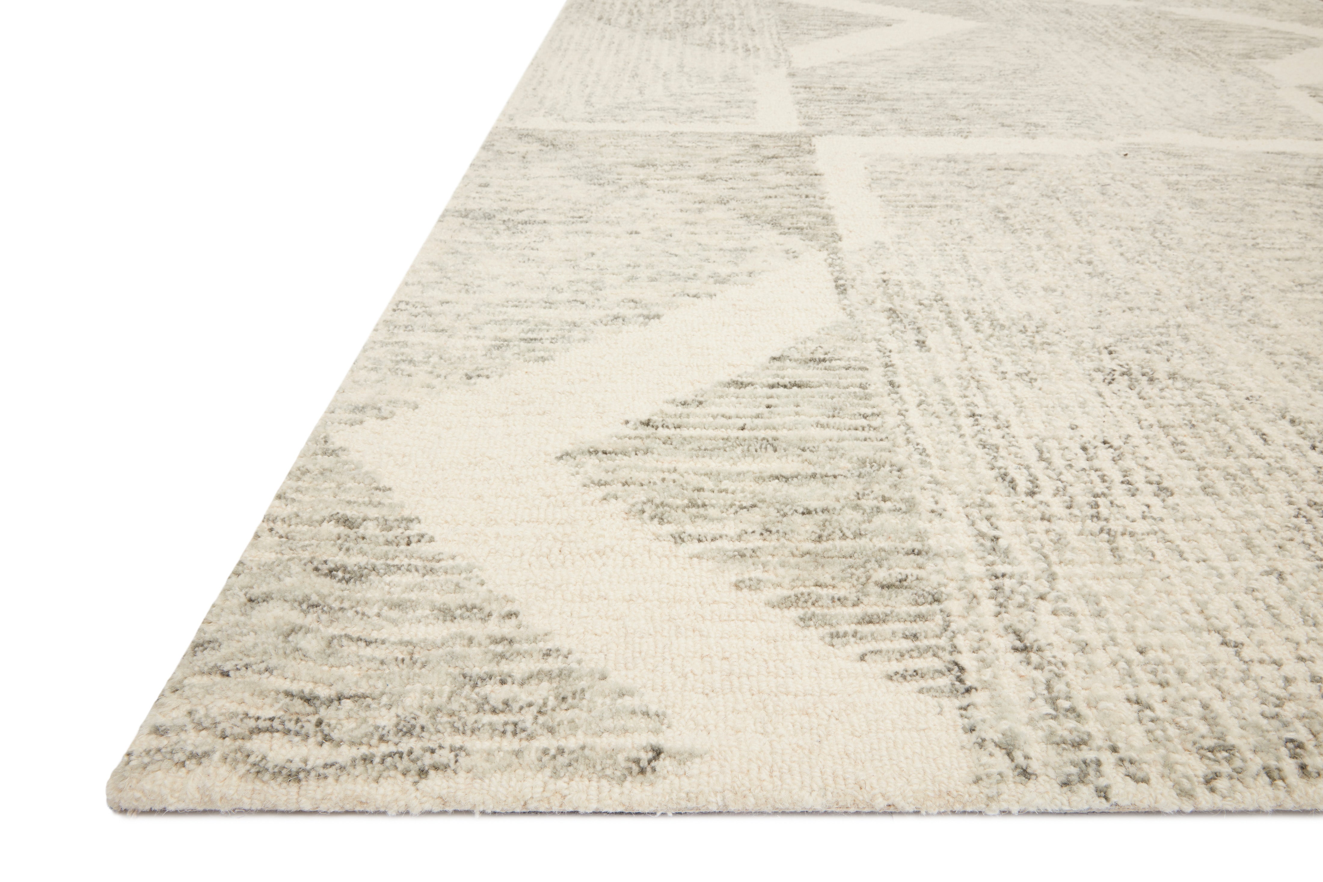 Loloi Milo Lt Grey / Granite Rug 0-RUGS-wool Loloi