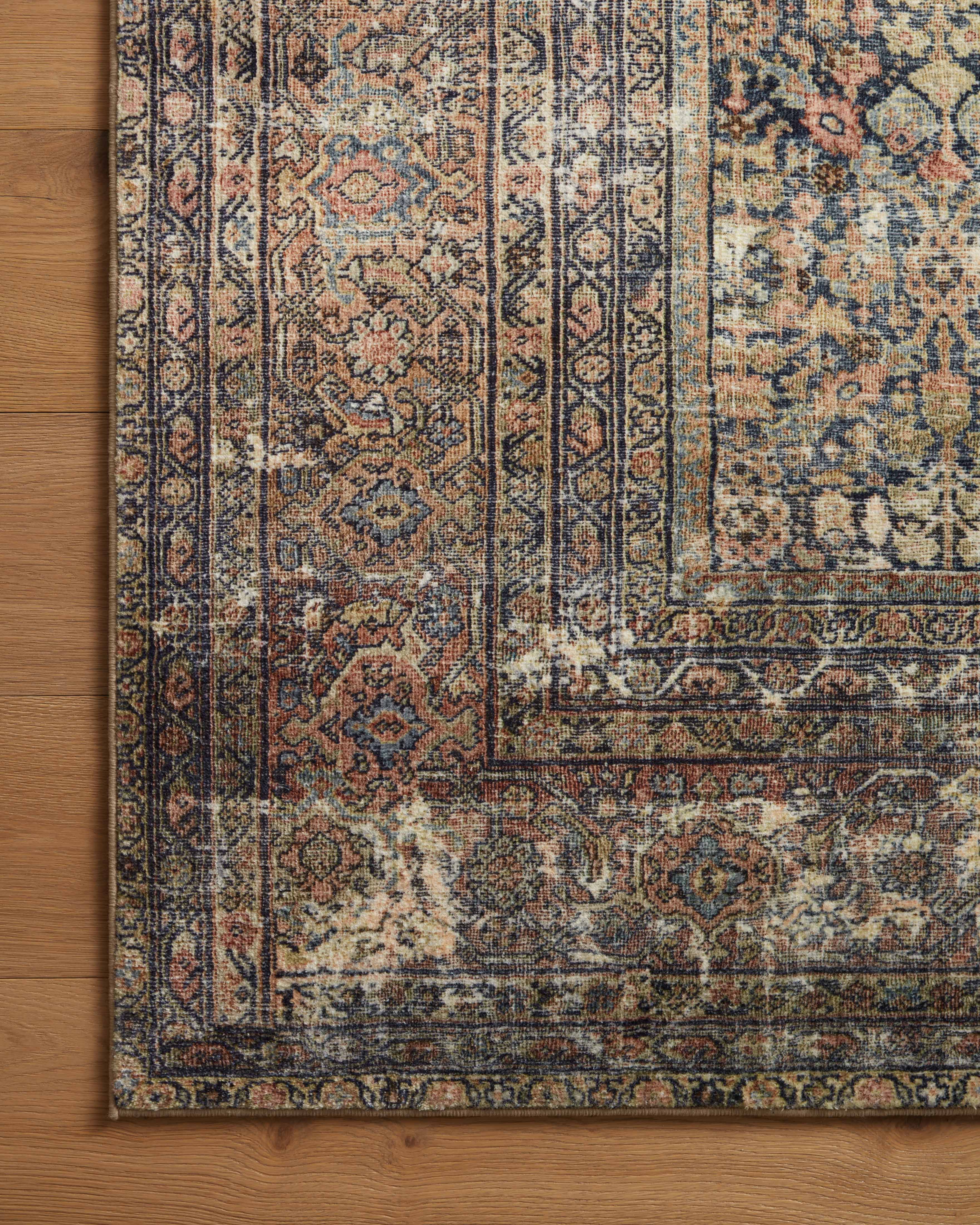 Amber Lewis x Loloi Morgan Denim / Multi 0-patterned rugs Loloi