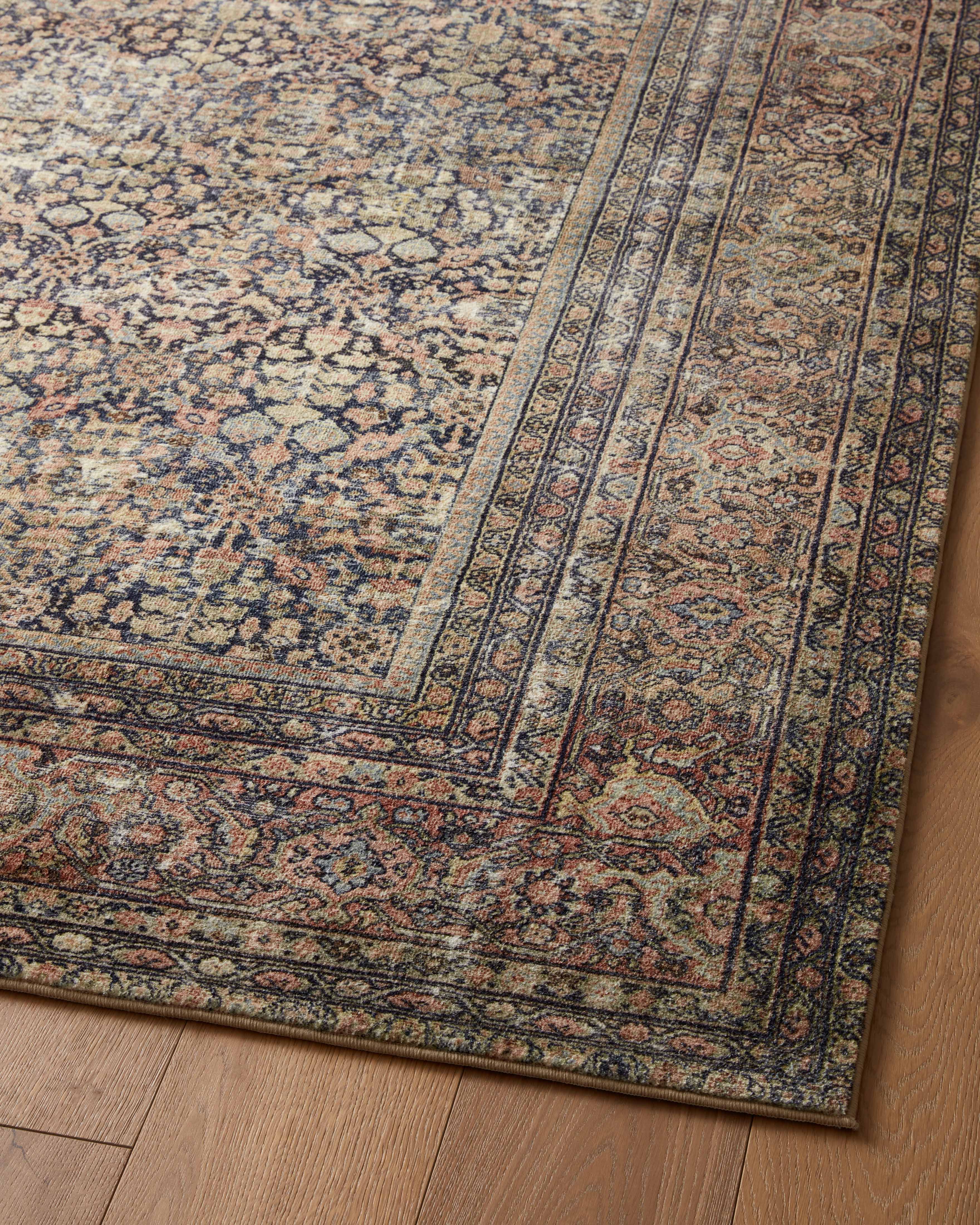Amber Lewis x Loloi Morgan Denim / Multi 0-patterned rugs Loloi
