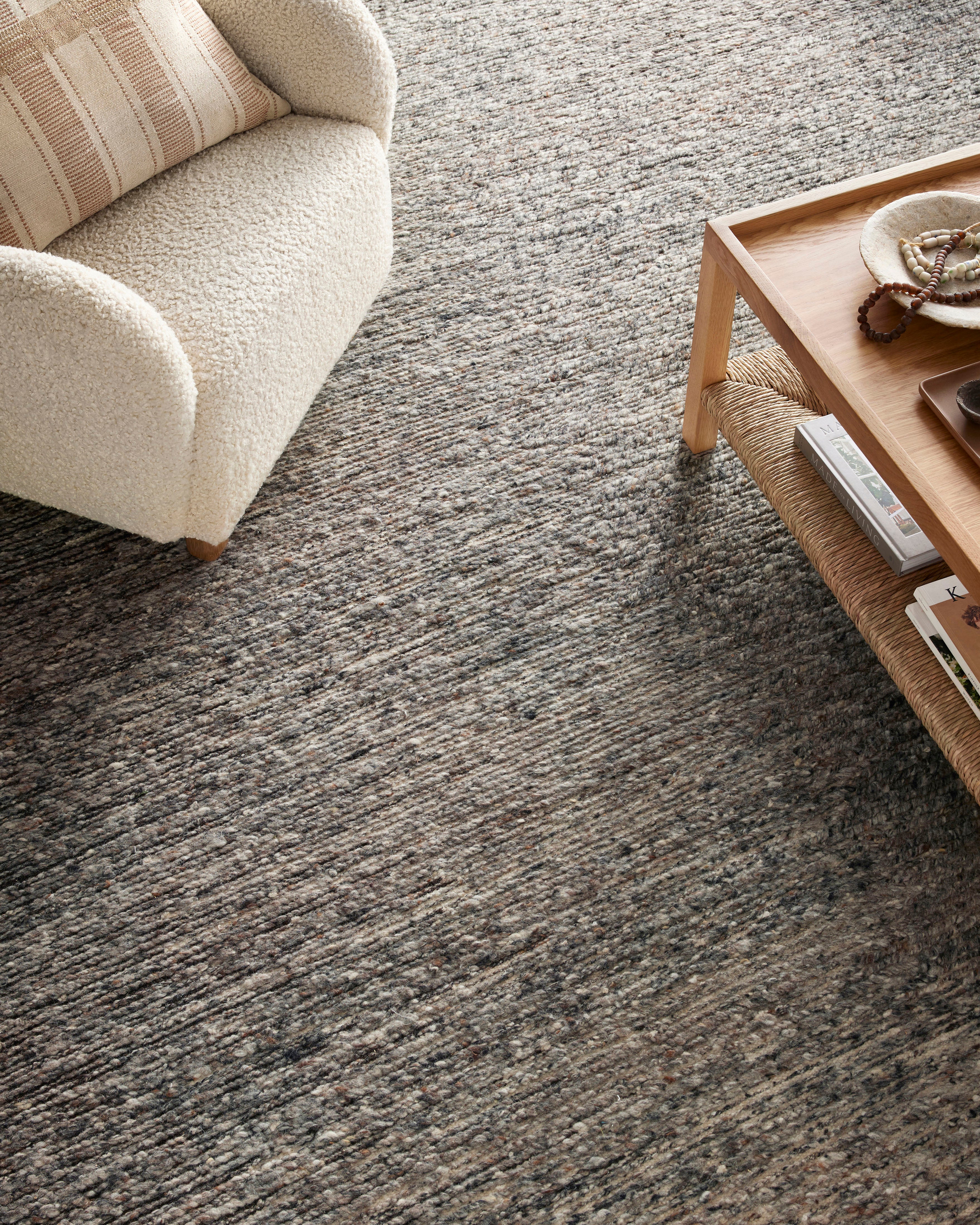 Amber Lewis x Loloi Mulholland Charcoal / Denim Rug 0-patterned rugs Loloi