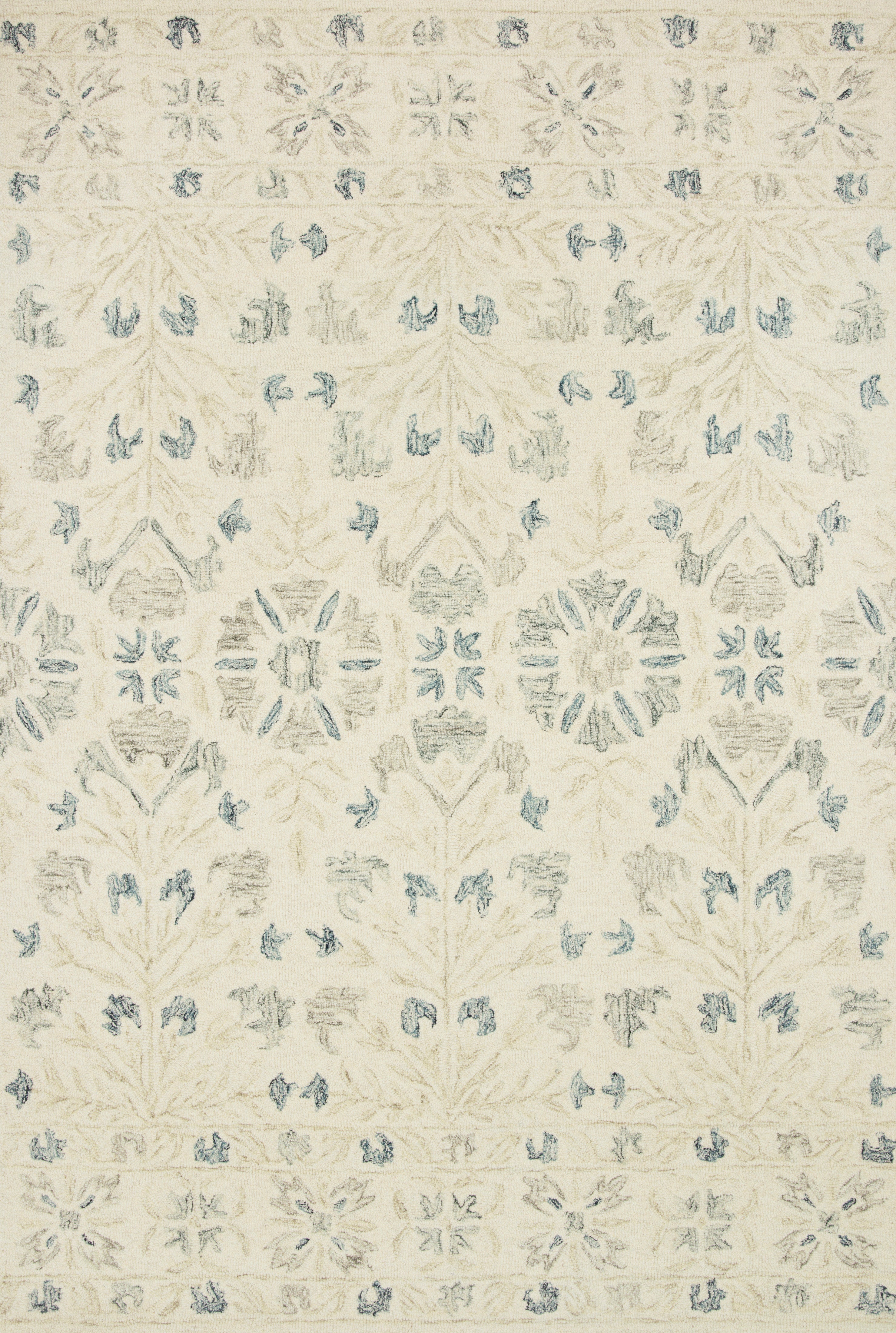 Loloi Norabel Ivory / Grey Rug RUGS - neutral Loloi