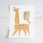 Noah Giraffe Art Poster by Moira Frith ARTWORK - print OYOY (Made In)