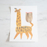 Noah Giraffe Art Poster by Moira Frith ARTWORK - print OYOY (Made In)