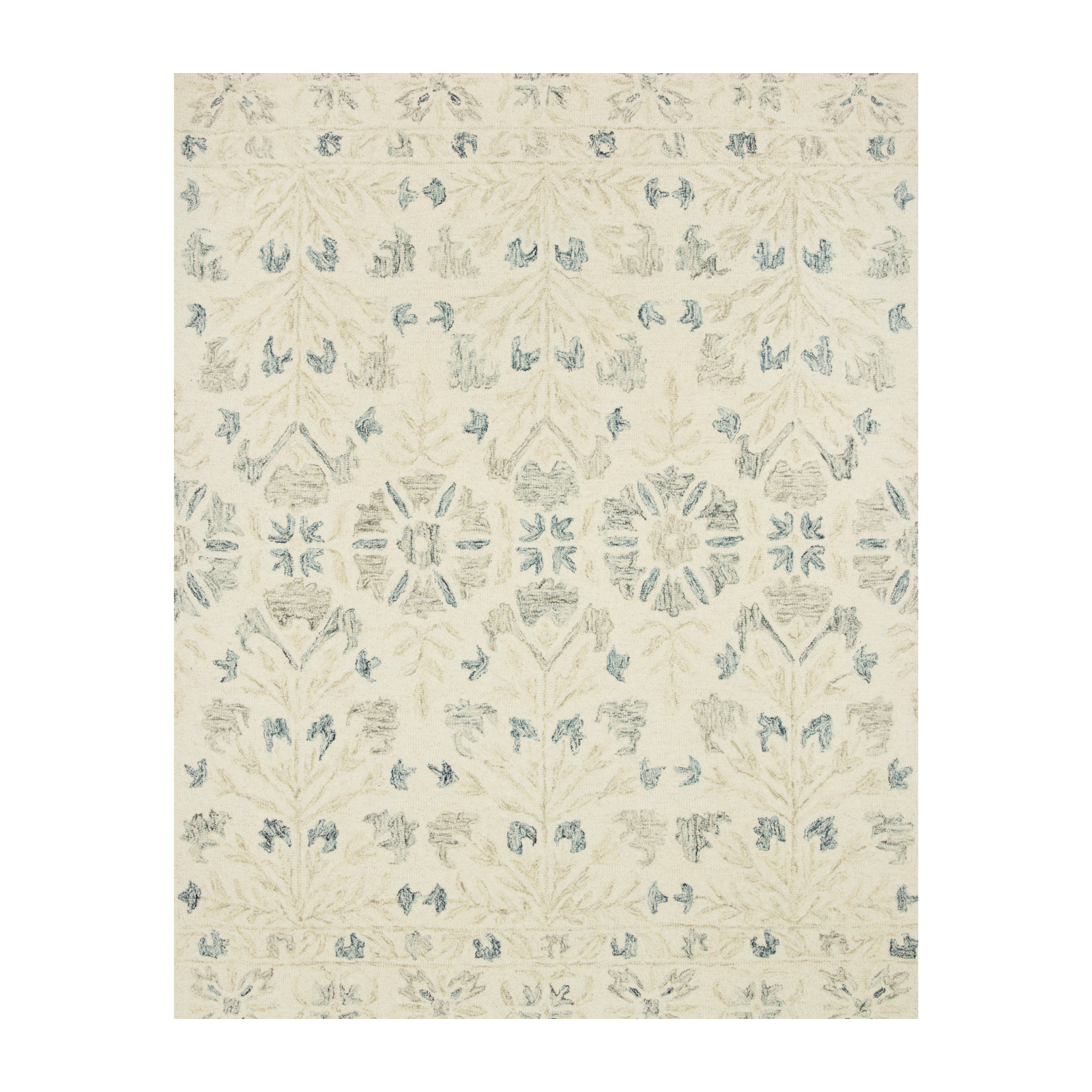 Loloi Norabel Ivory / Grey Rug RUGS - neutral Loloi 18" x 18" sample