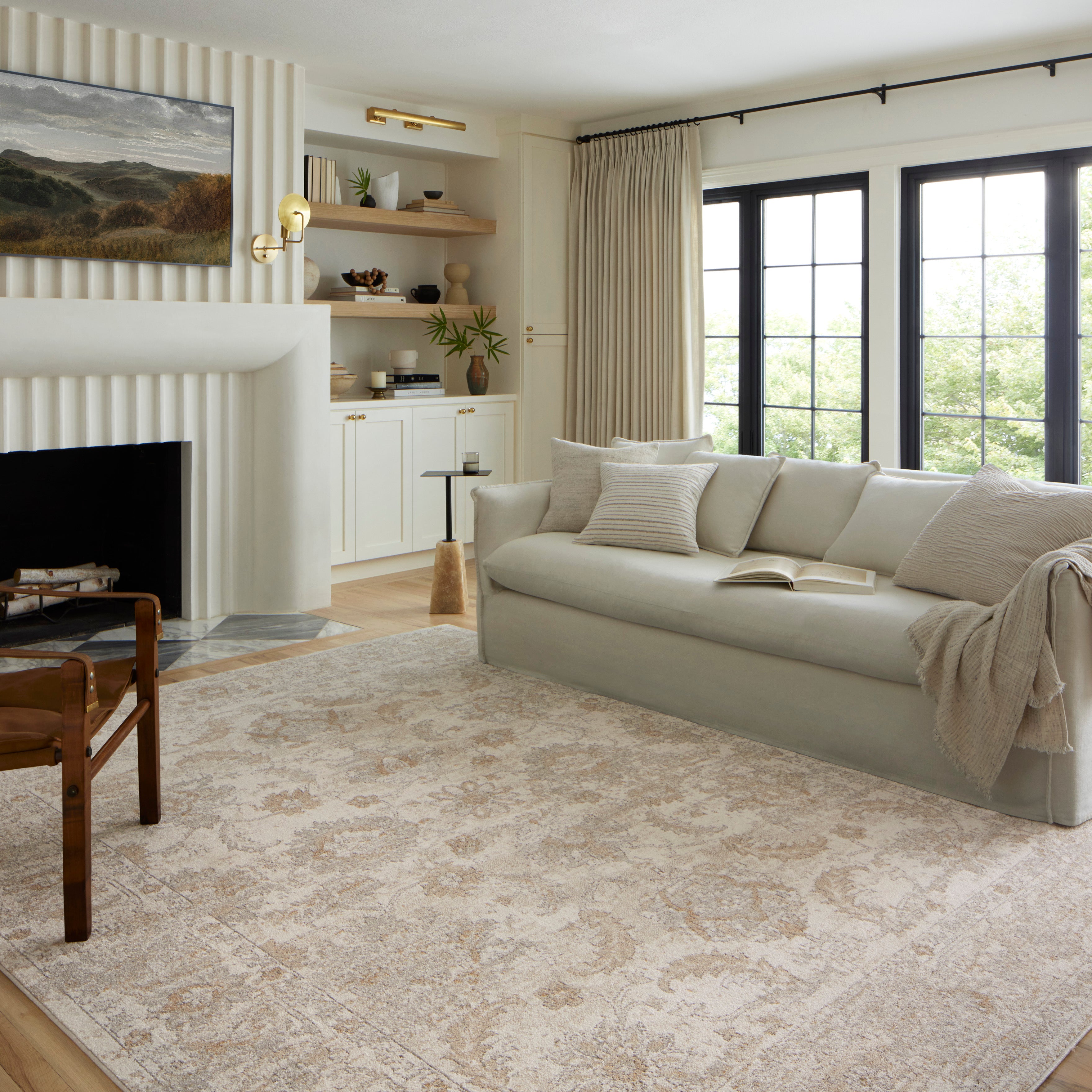 Loloi Odette Ivory / Beige Rug 0-RUGS-patterned Loloi