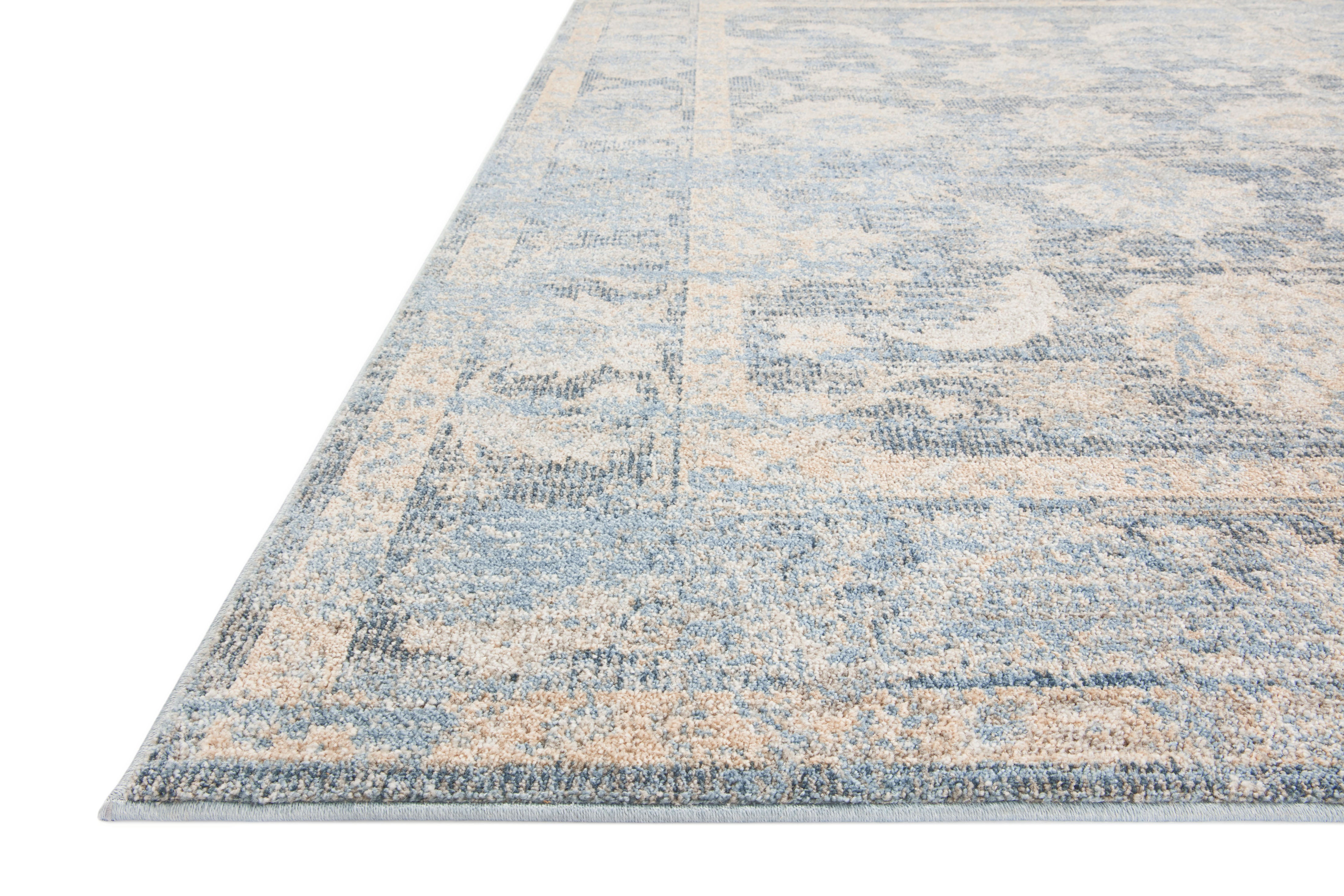 Loloi Odette Sky / Beige Rug 0-RUGS-patterned Loloi