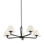 Ozias Chandelier LIGHTING - chandelier Hudson Valley Lighting Black Iron - 5 Shade