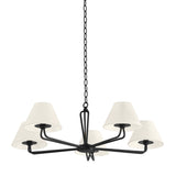 Ozias Chandelier LIGHTING - chandelier Hudson Valley Lighting Black Iron - 5 Shade