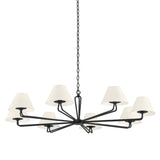 Ozias Chandelier LIGHTING - chandelier Hudson Valley Lighting Black Iron - 8 Shade