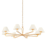 Ozias Chandelier LIGHTING - chandelier Hudson Valley Lighting Gold Leaf - 8 Shade
