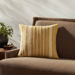 IN-STORE Amber Lewis x Loloi Elowen Gold Pillow Throw Pillow Loloi