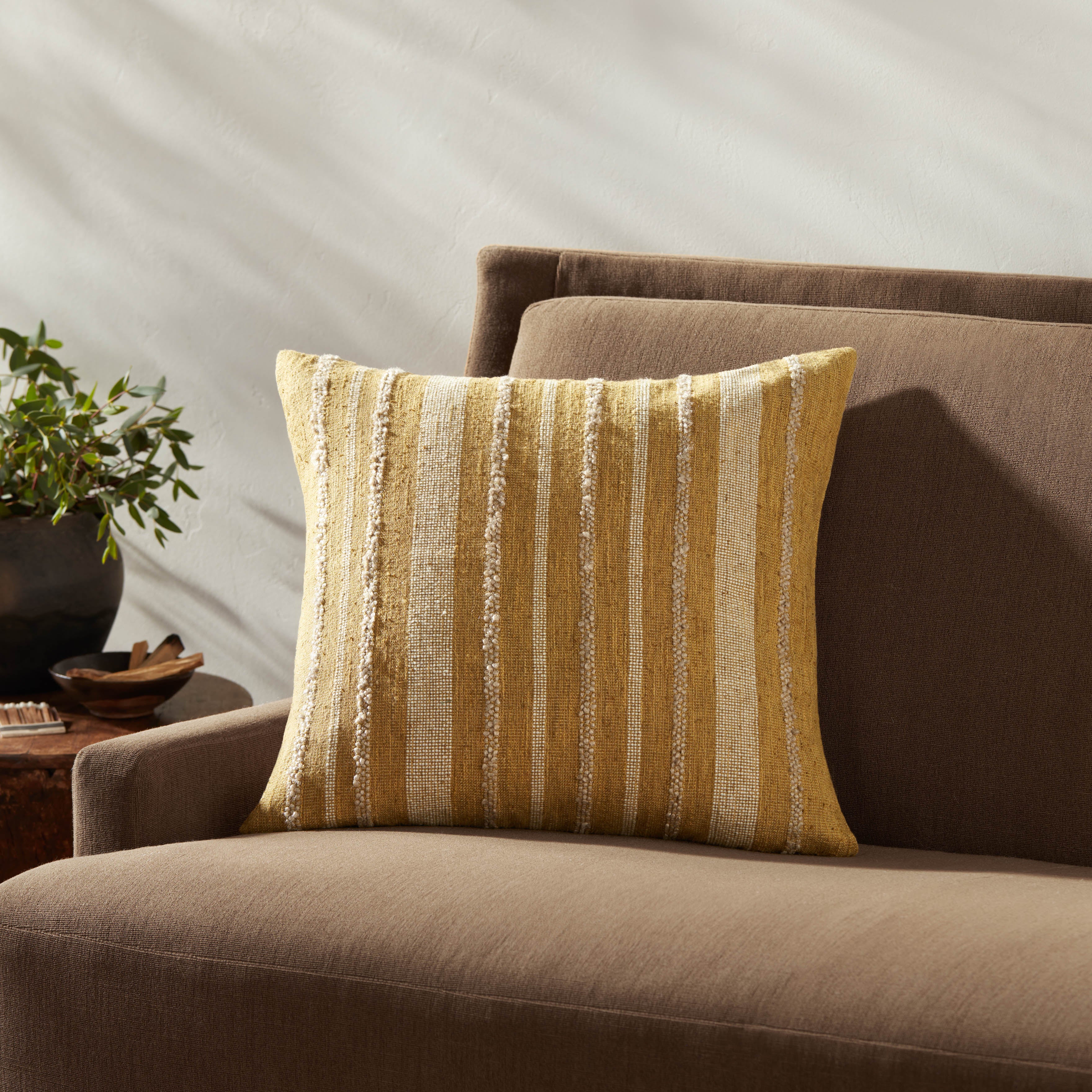 IN-STORE Amber Lewis x Loloi Elowen Gold Pillow Throw Pillow Loloi