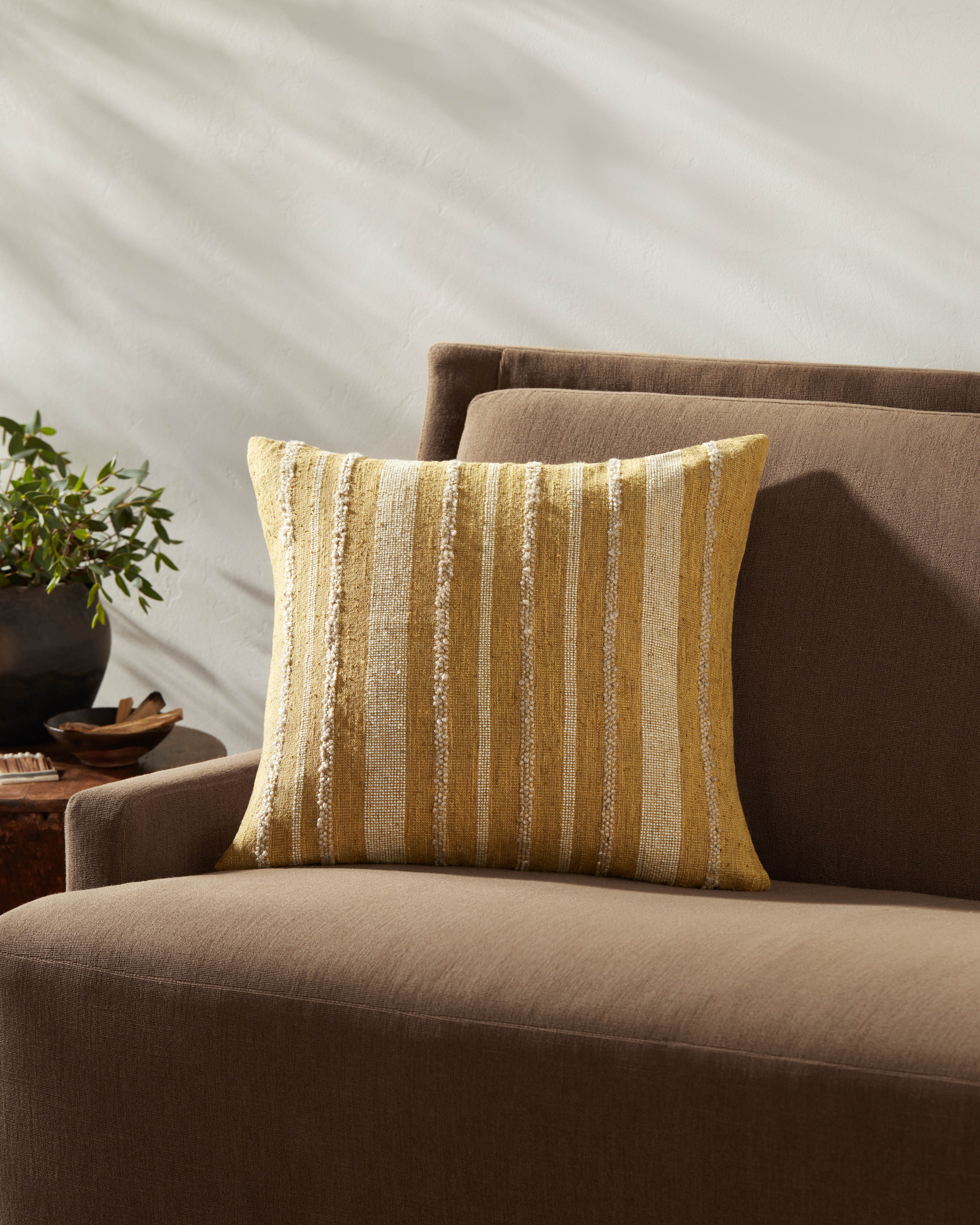 IN-STORE Amber Lewis x Loloi Elowen Gold Pillow Throw Pillow Loloi