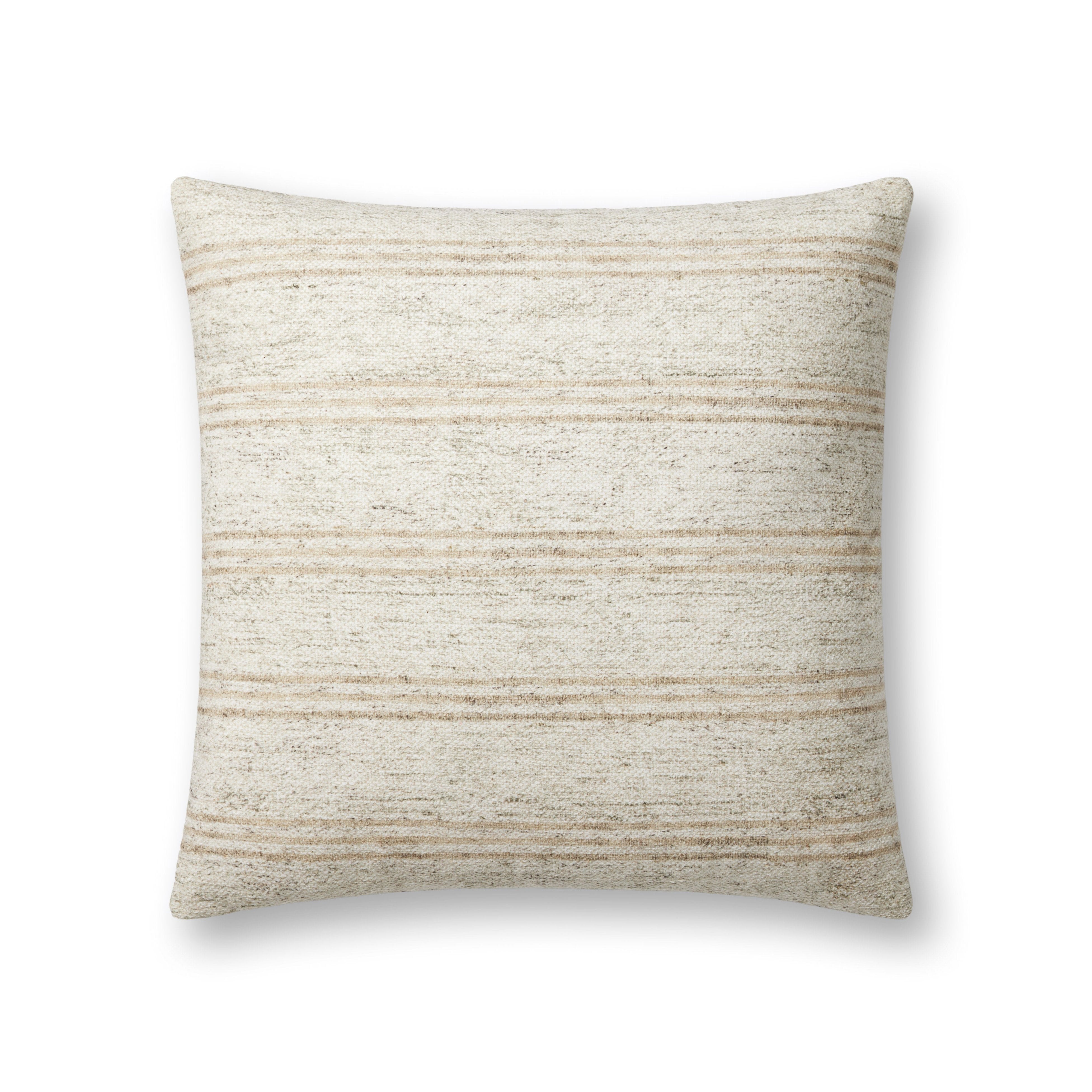 IN-STORE Amber Lewis x Loloi Zephyr Ivory Natural Pillow Throw Pillow Loloi