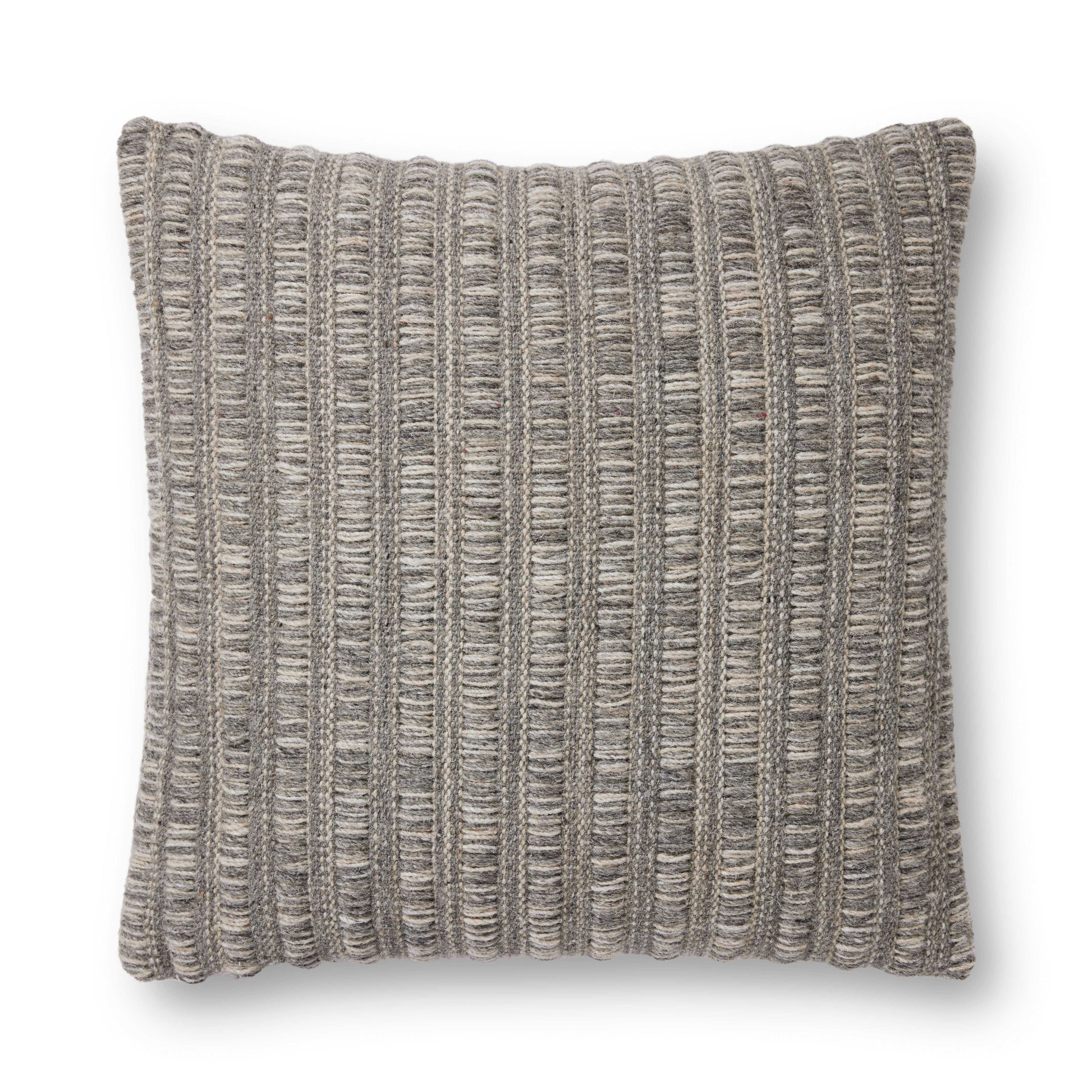 Amber Lewis x Loloi Kit Grey / Natural Pillow - Rug & Weave