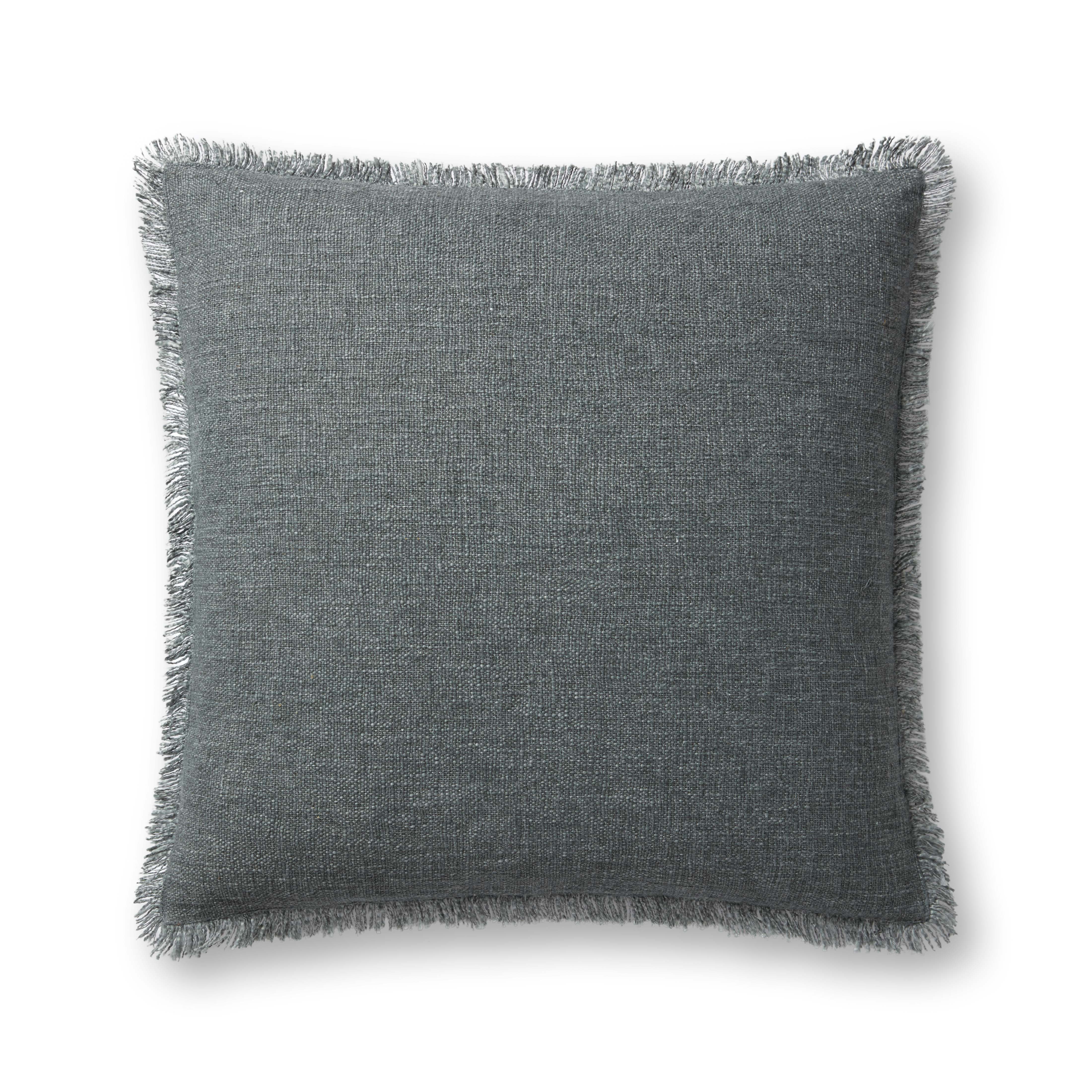 IN-STORE Amber Lewis x Loloi Sable Blue Pillow Throw Pillow Loloi