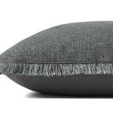 IN-STORE Amber Lewis x Loloi Sable Blue Pillow Throw Pillow Loloi