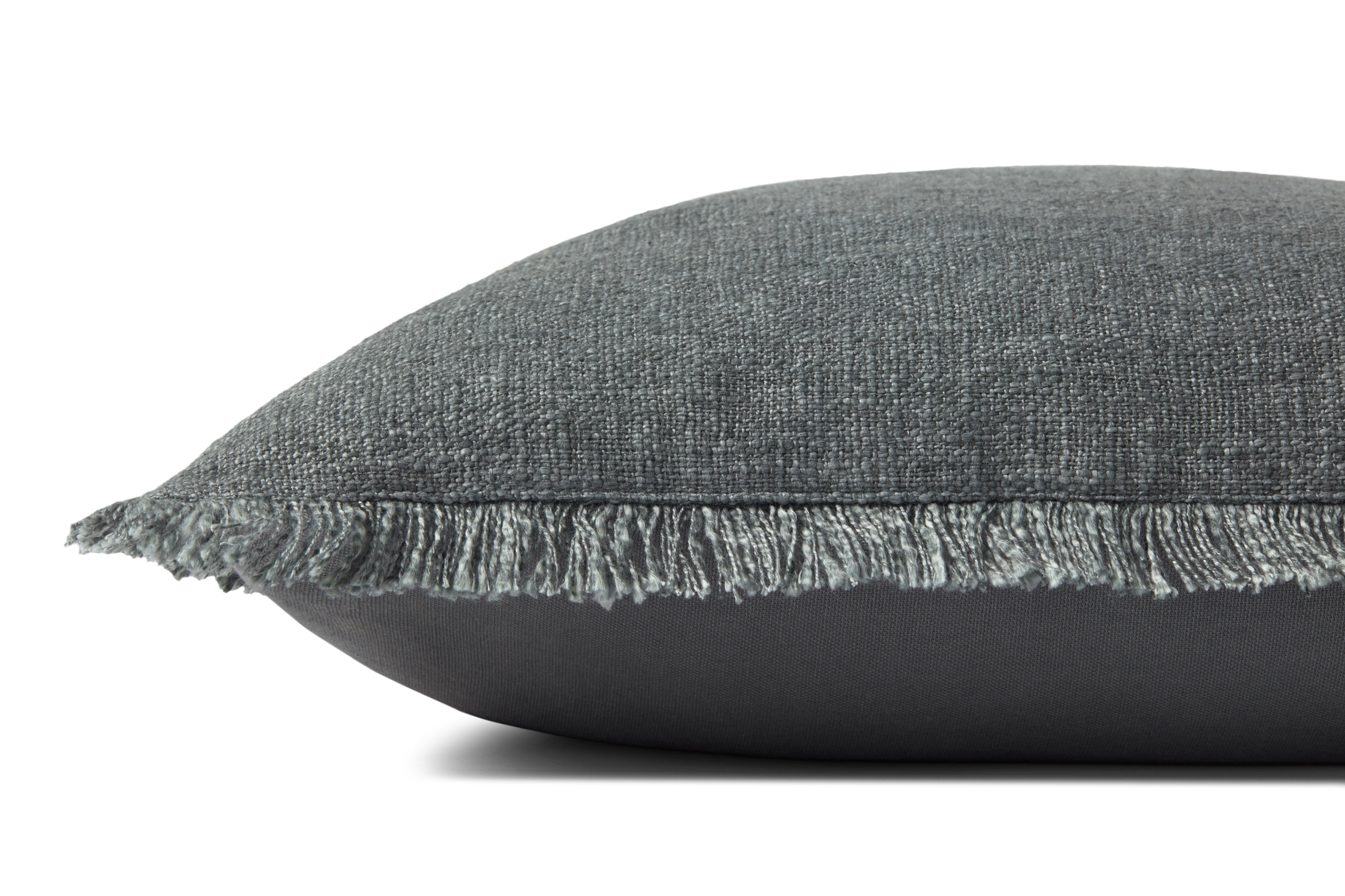 IN-STORE Amber Lewis x Loloi Sable Blue Pillow Throw Pillow Loloi