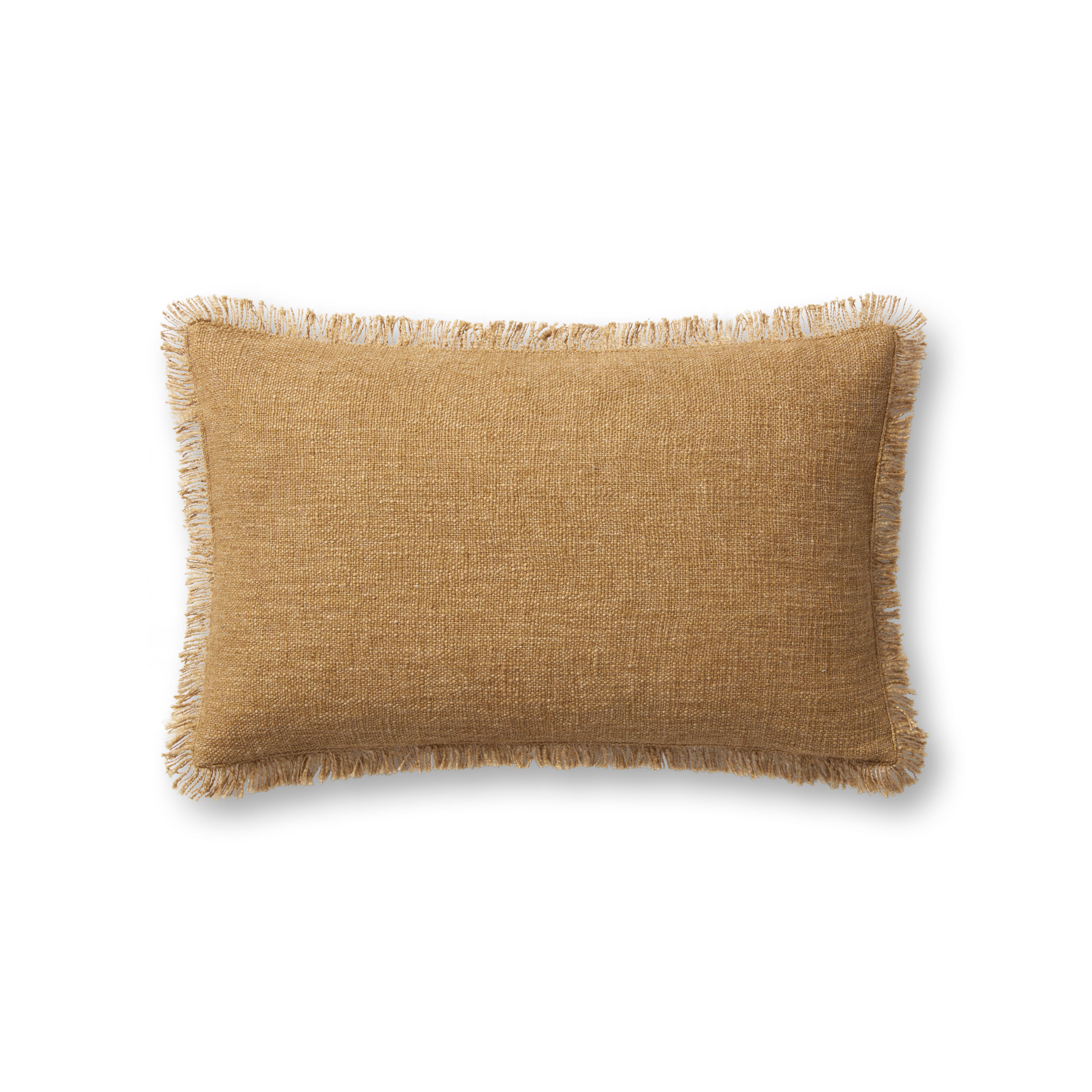 IN-STORE Amber Lewis x Loloi Sable Gold Pillow Throw Pillow Loloi