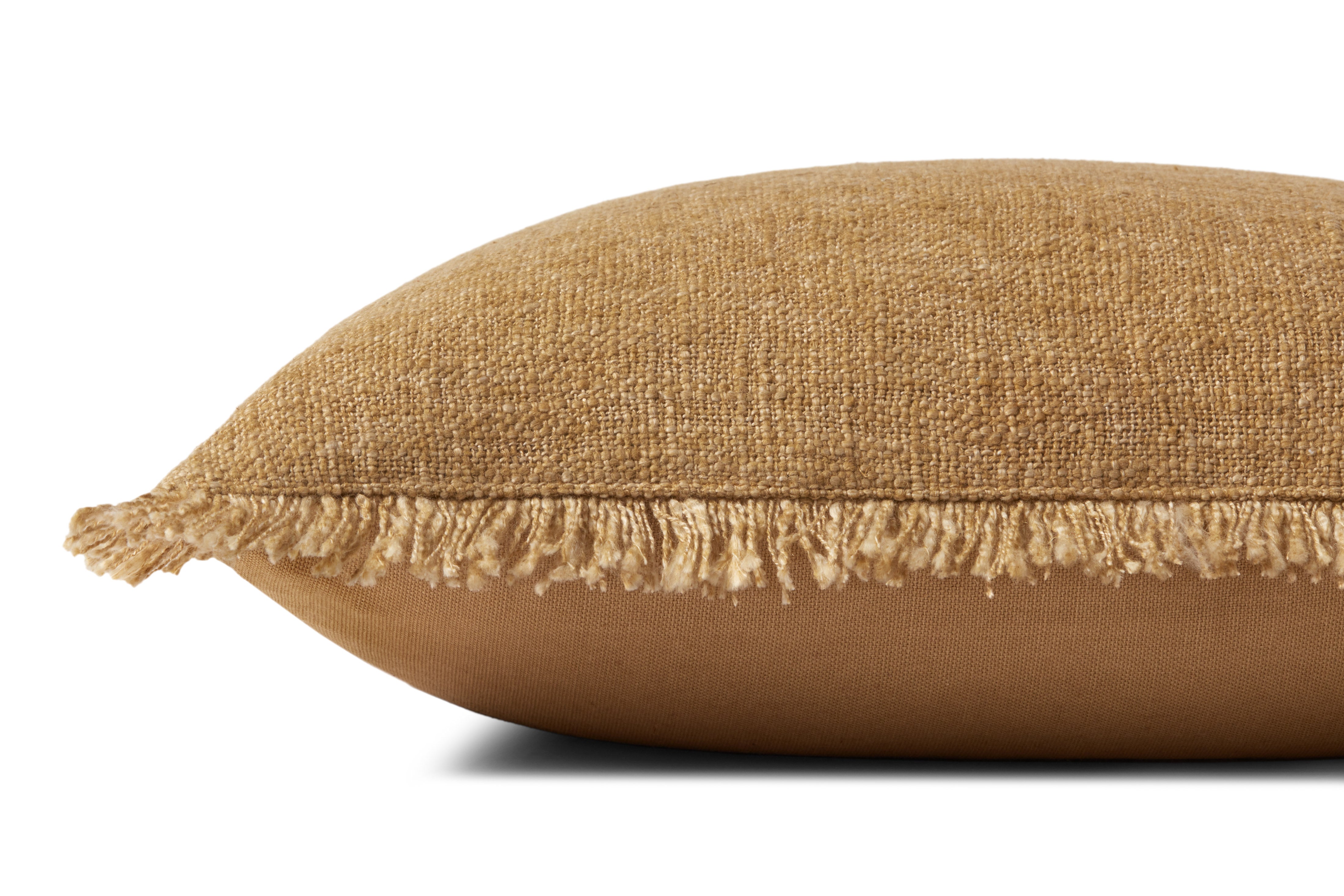 IN-STORE Amber Lewis x Loloi Sable Gold Pillow Throw Pillow Loloi