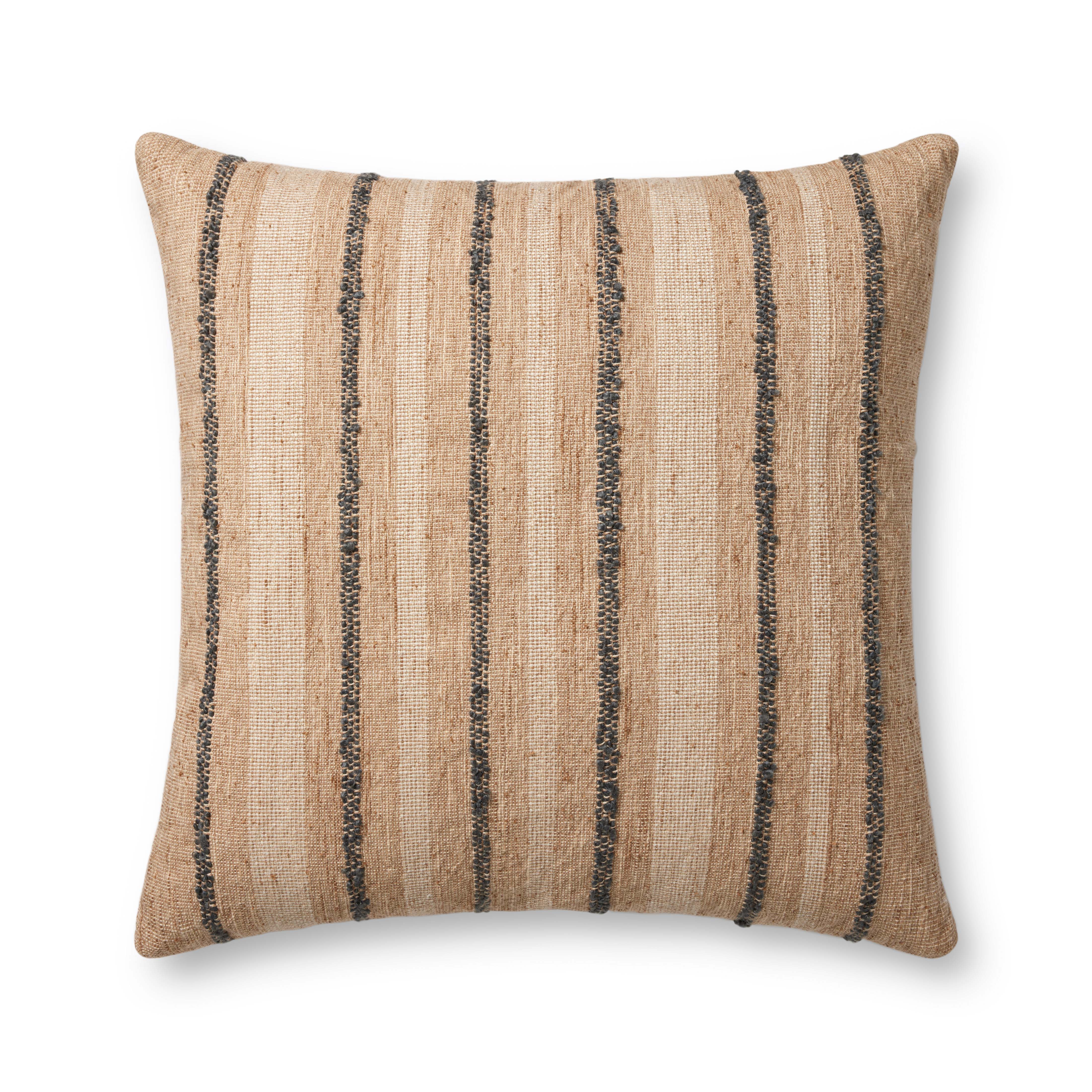IN-STORE Amber Lewis x Loloi Elowen Natural Blue Pillow Throw Pillow Loloi