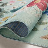 Rifle Paper Co. x Loloi Perennial Strawberry Fields Mint Rug 5-Rugs - indoor/outdoor Loloi