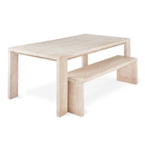 Gus* Modern Plank Dining Bench 11 - FURNITURE - dining bench Gus