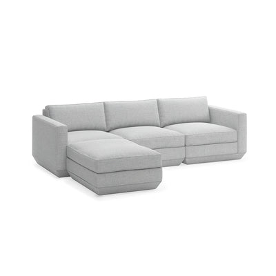 Gus* Modern Podium 4 Piece Sectional - Rug & Weave