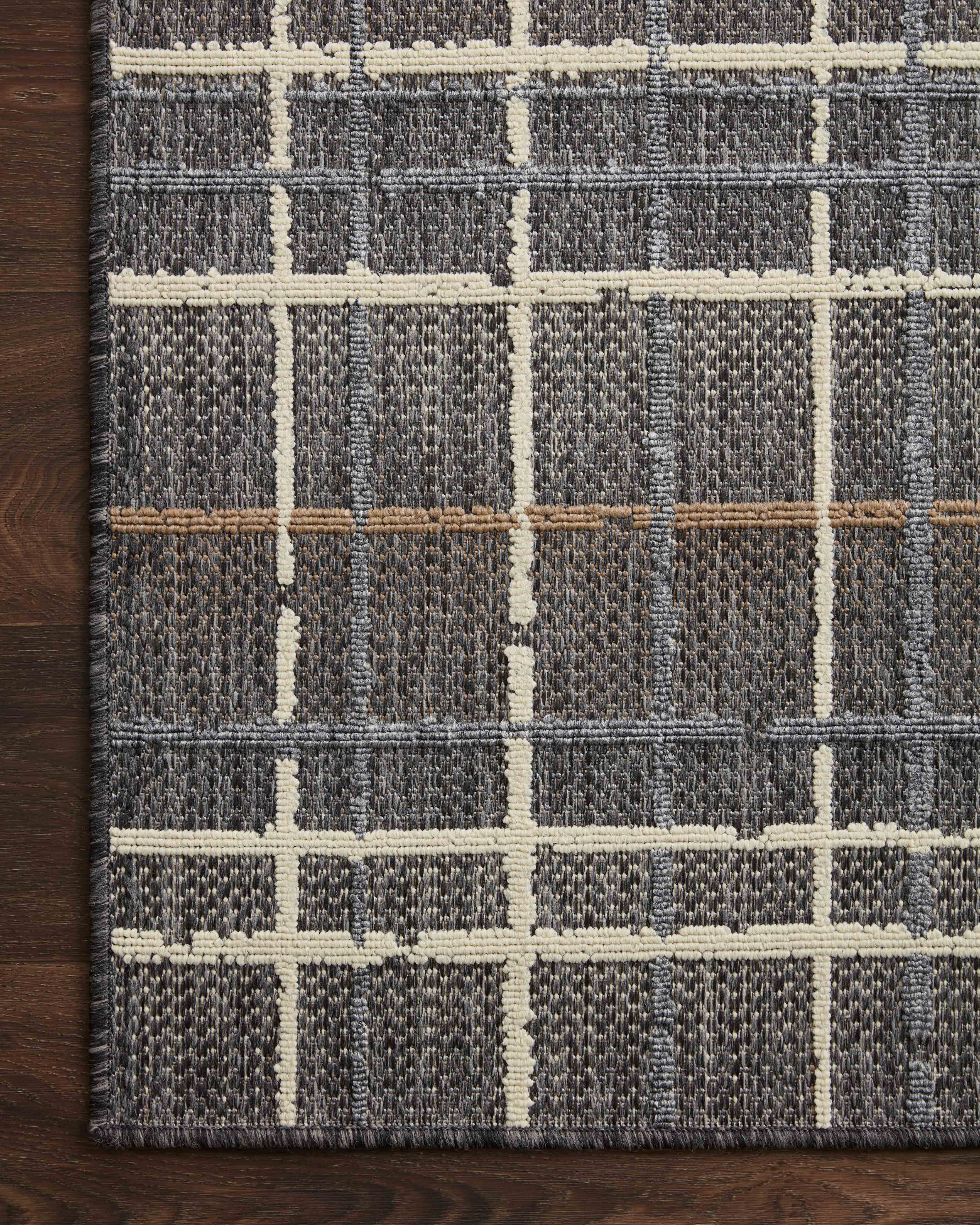 Loloi Rainier Charcoal / Multi Outdoor Rug 0-RUGS-patterned Loloi
